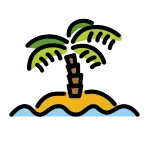 Desert Island SVG Icon